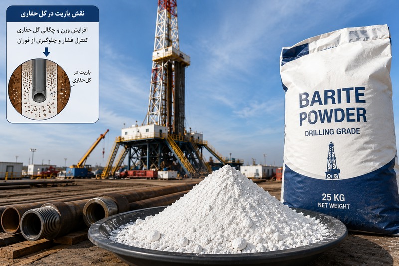 پودر باریت سفید